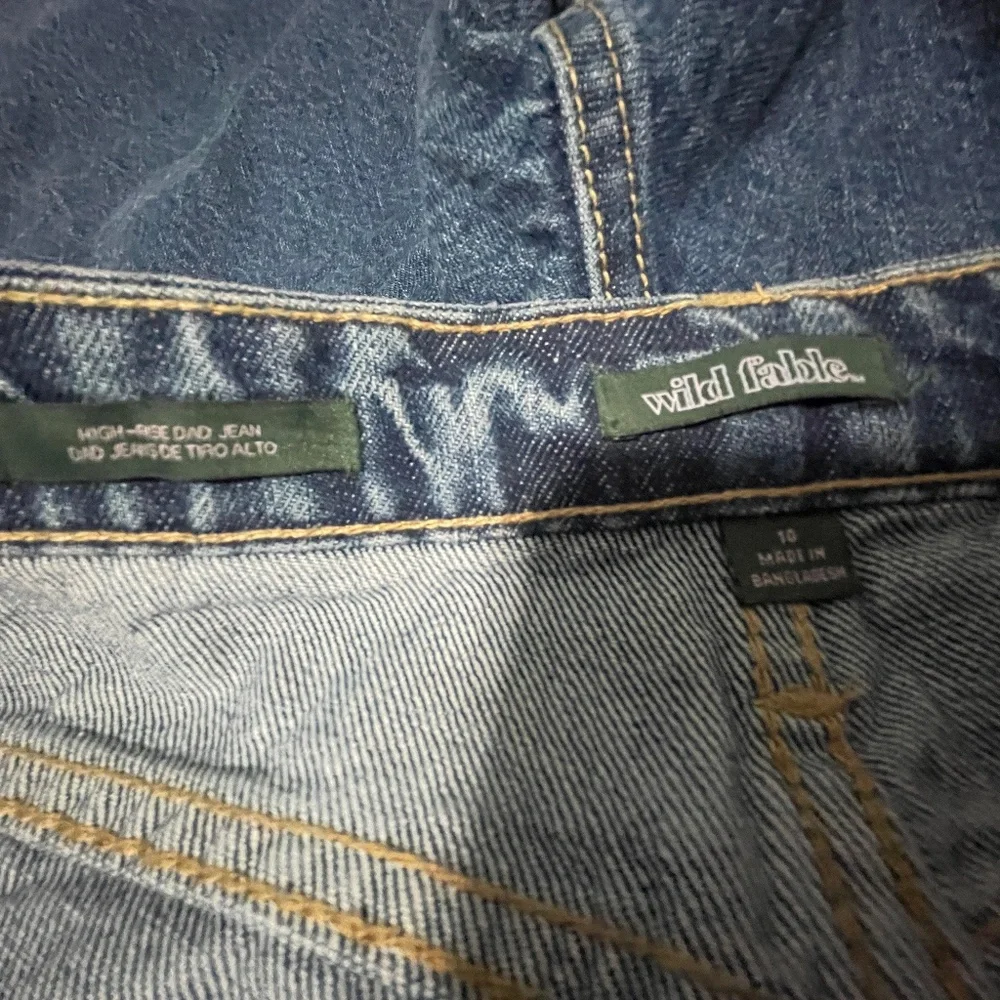 NWT WILD FABLE HI-RISE DAD JEANS SIZE 10 - Picture 7 of 7